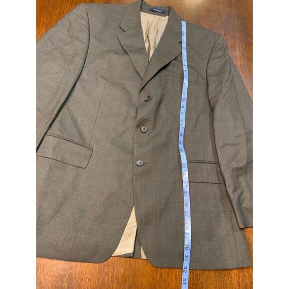 Vtg Chaps Ralph Lauren Wool Cashmere Blend 44R Plaid Blazer Sport Coat Cottage - Picture 9 of 16